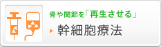 骨や間接を「再生させる」　幹細胞療法